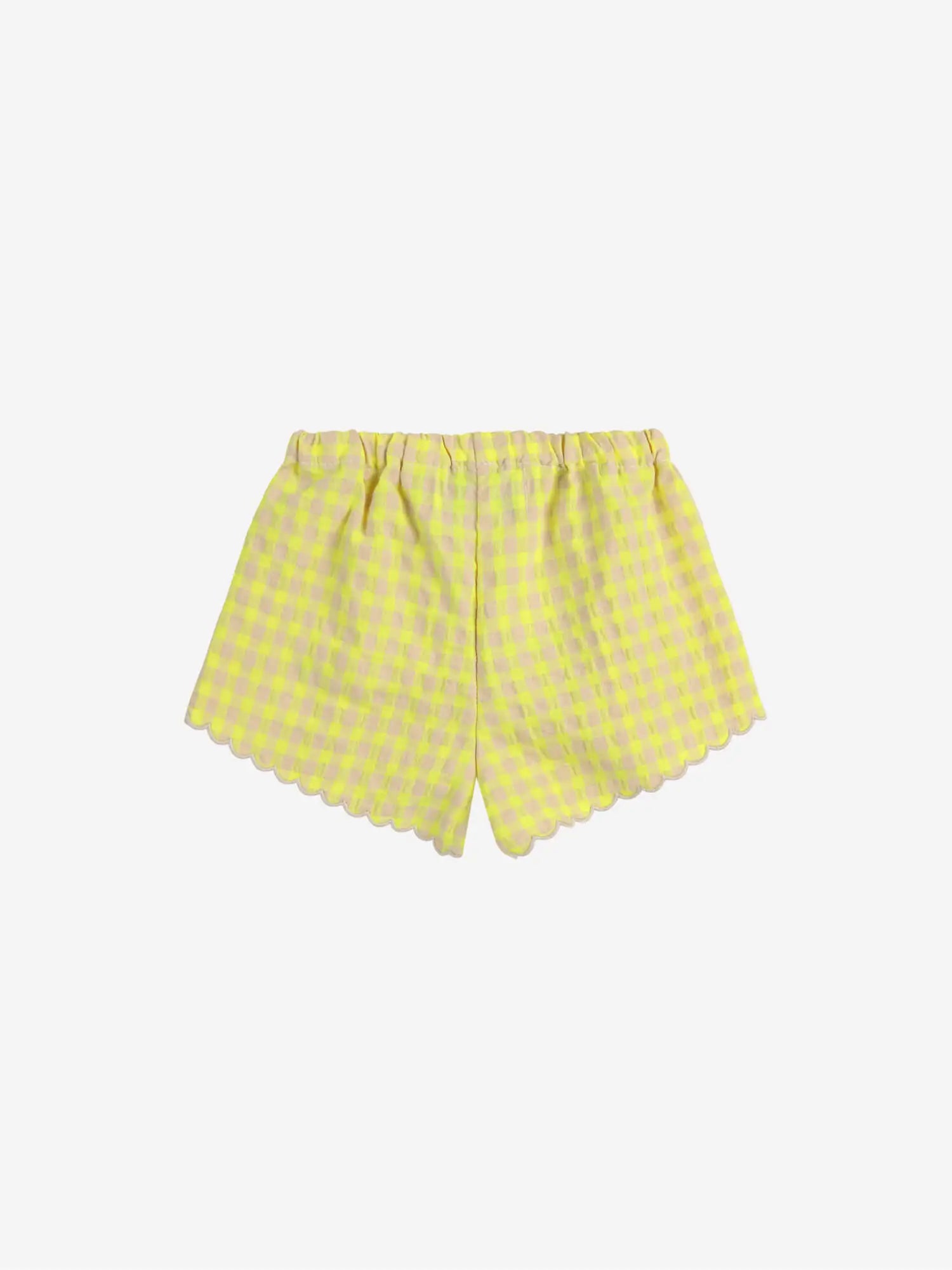 Bobo choses Vichy ruffle woven shorts Ofertas