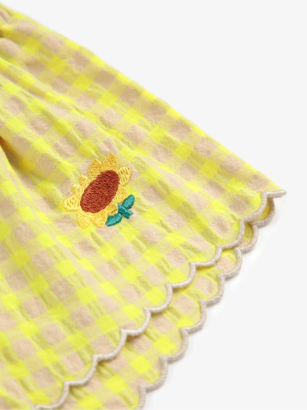 Bobo choses Vichy ruffle woven shorts Ofertas
