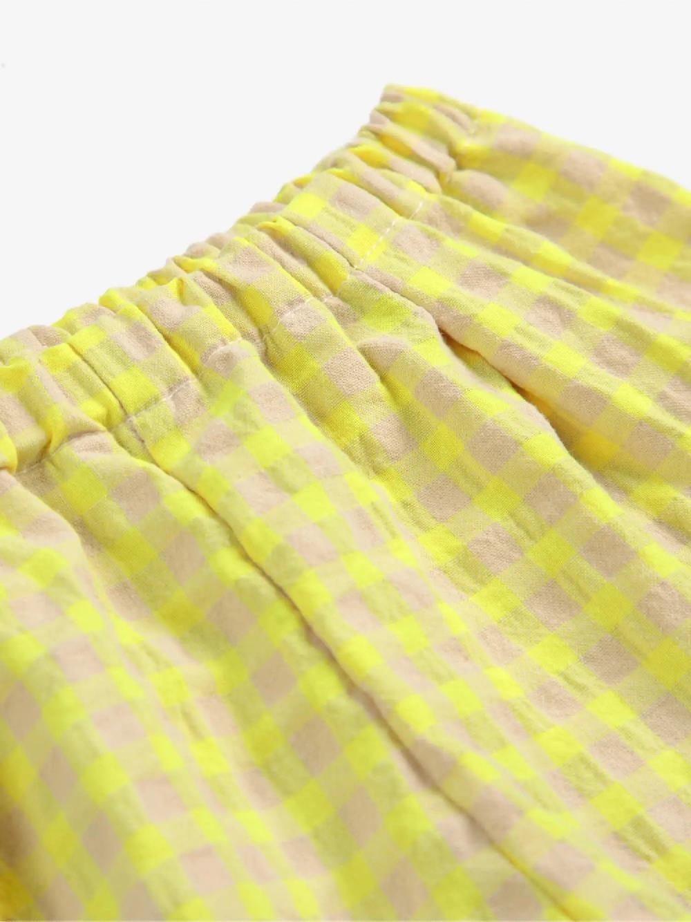 Bobo choses Vichy ruffle woven shorts Ofertas