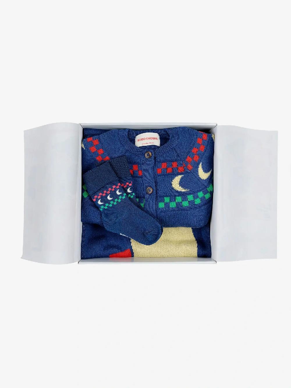 Bobo choses Beneath The Moon knitted overall gift set Tienda