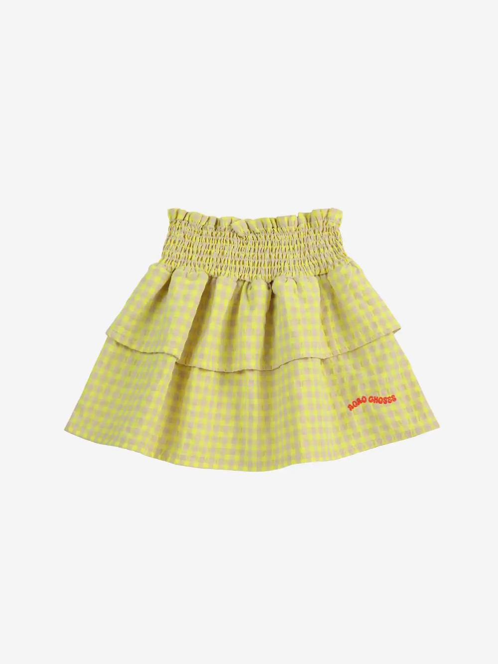 Bobo choses Vichy ruffle skirt Último día