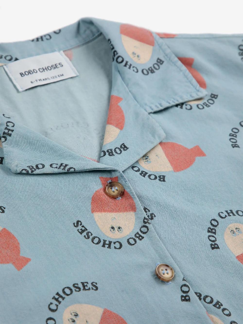 Bobo choses Morning Egg all over light denim shirt Promoción por tiempo limitado