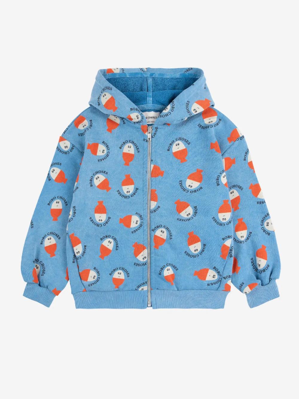 Bobo choses Morning Egg all over zipped hoodie Superdescuento