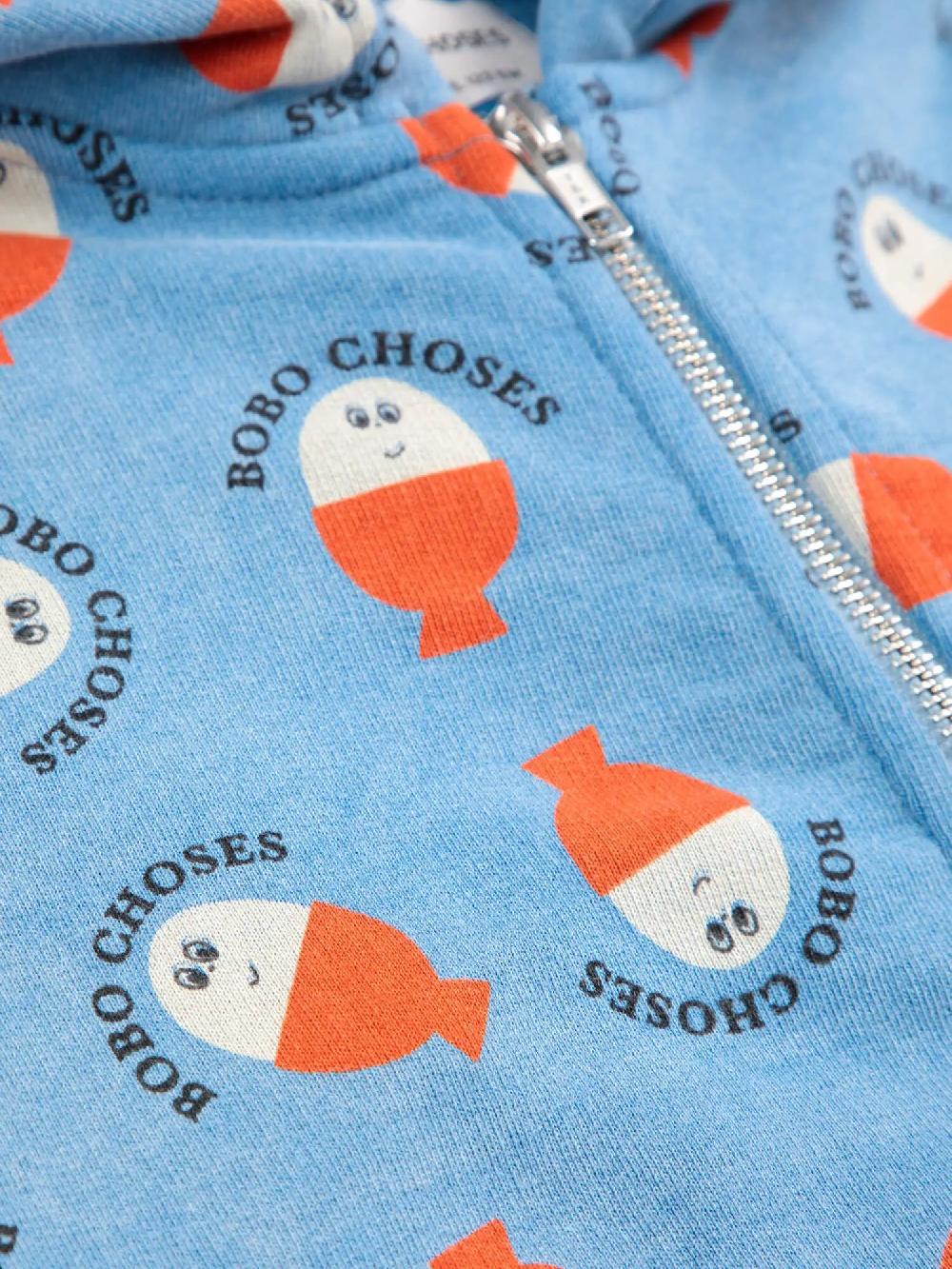 Bobo choses Morning Egg all over zipped hoodie Superdescuento