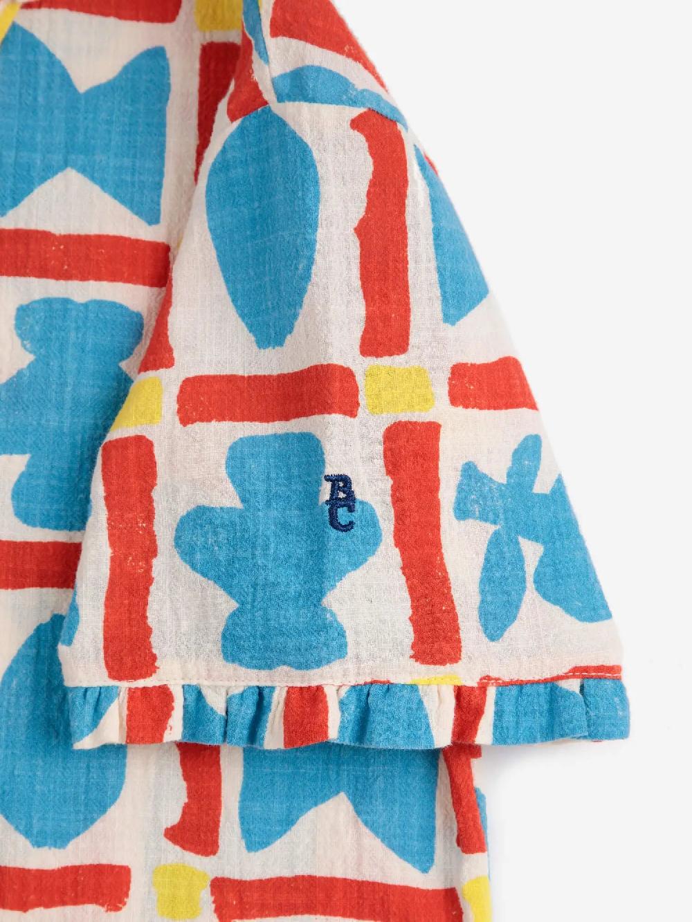 Bobo choses Geometric Game all over woven shirt Liquidación
