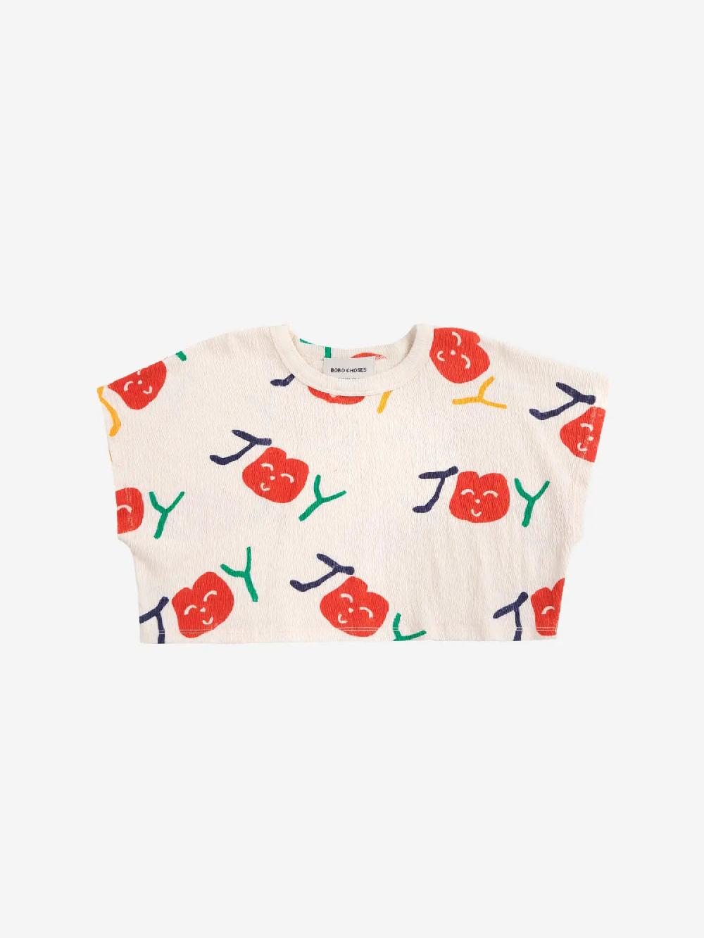 Bobo choses Smiling all over cropped T-shirt Descuentos del mes
