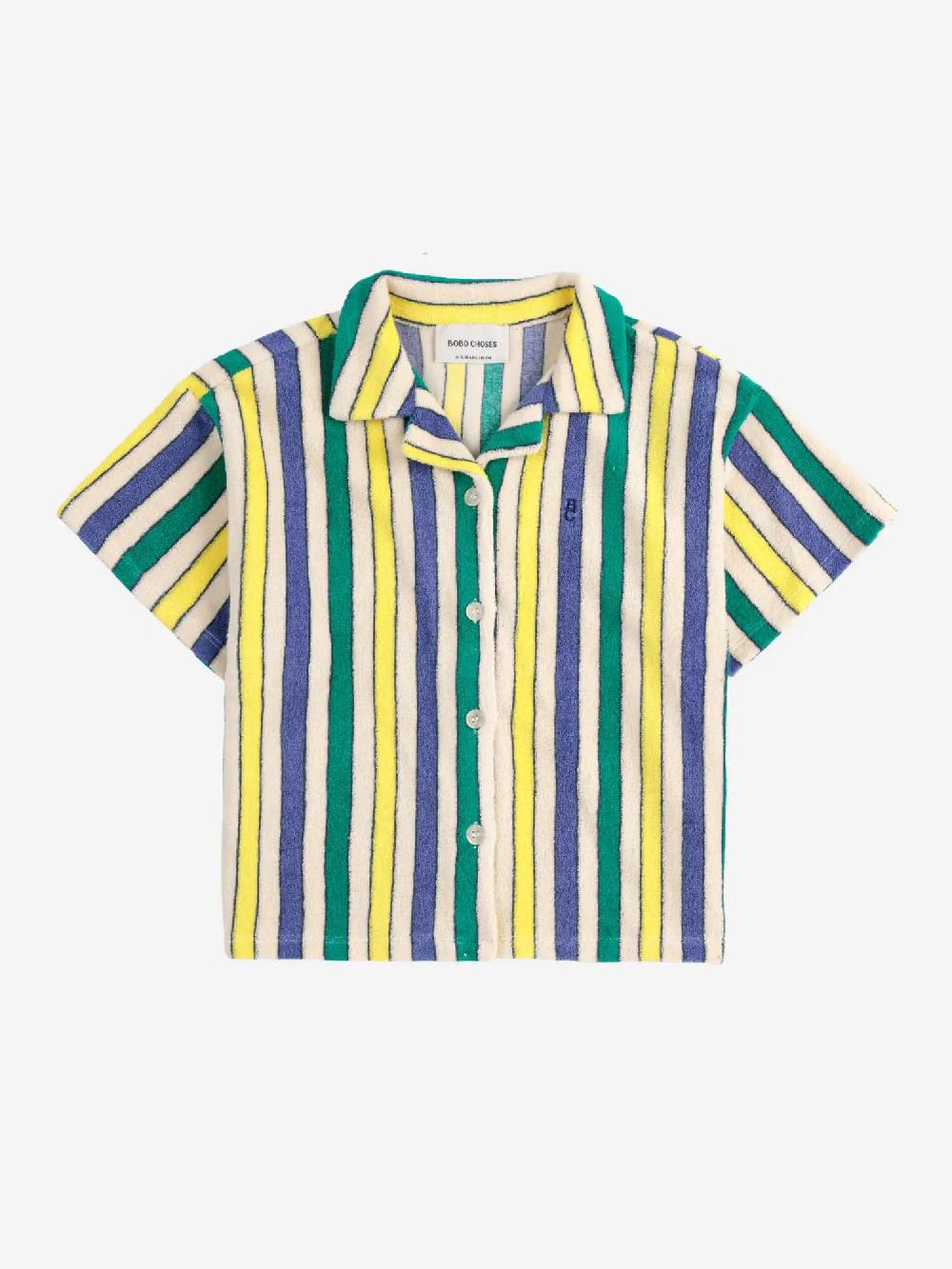Bobo choses Multicolor Stripes terry cloth shirt Ofertas especiales