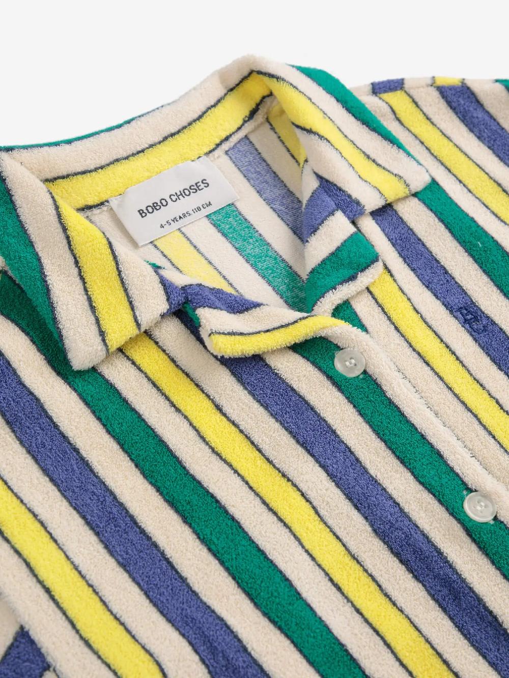 Bobo choses Multicolor Stripes terry cloth shirt Ofertas especiales