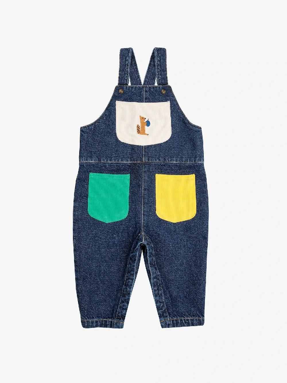 Bobo choses Hungry Squirrel denim dungaree En línea