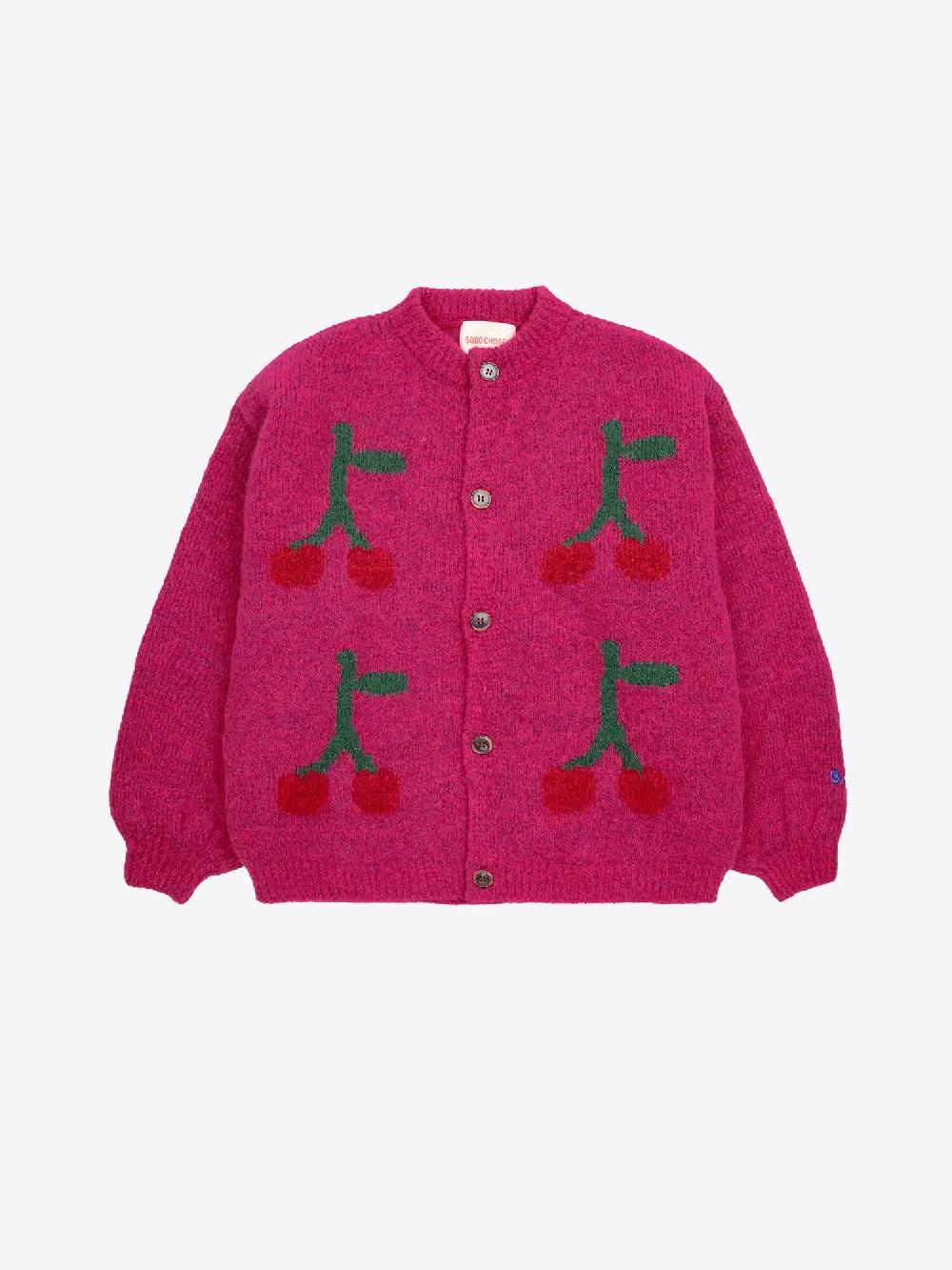 Bobo choses Bobo Cherry intarsia cardigan Mejor oferta