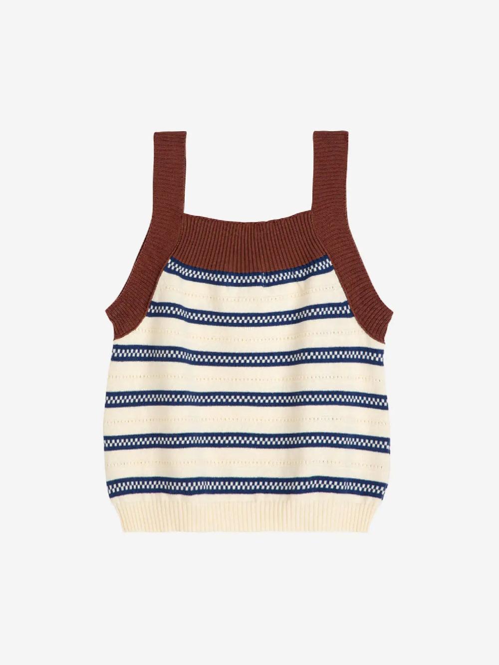 Bobo choses Stripes knitted tank top Solo hoy