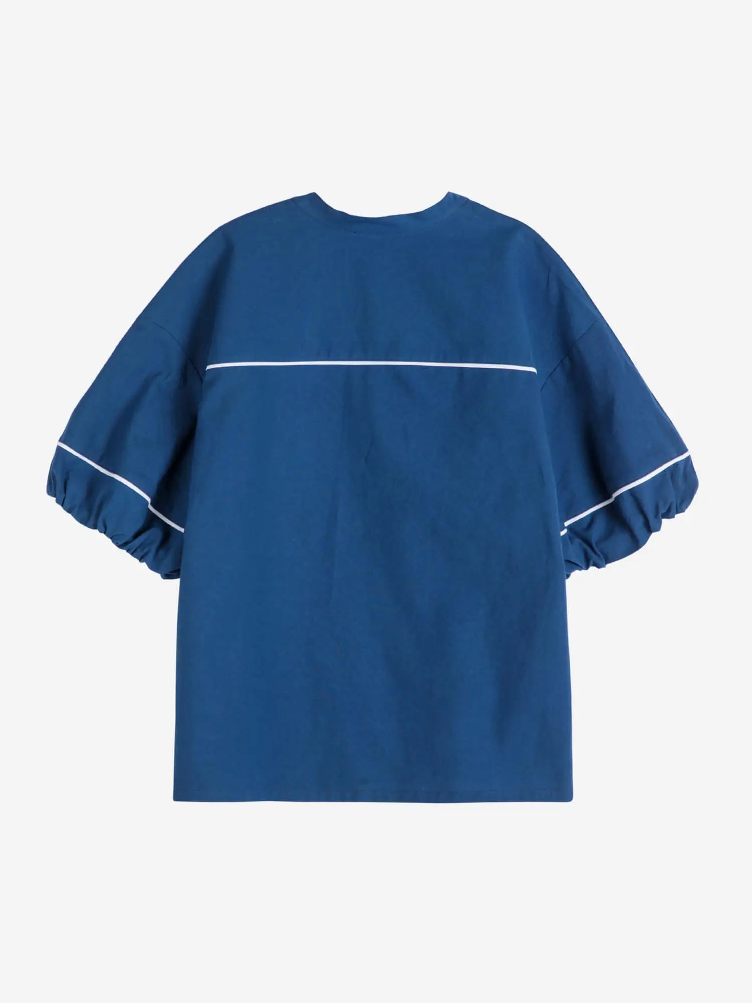Bobo choses Contrast-trim puff sleeve shirt En oferta