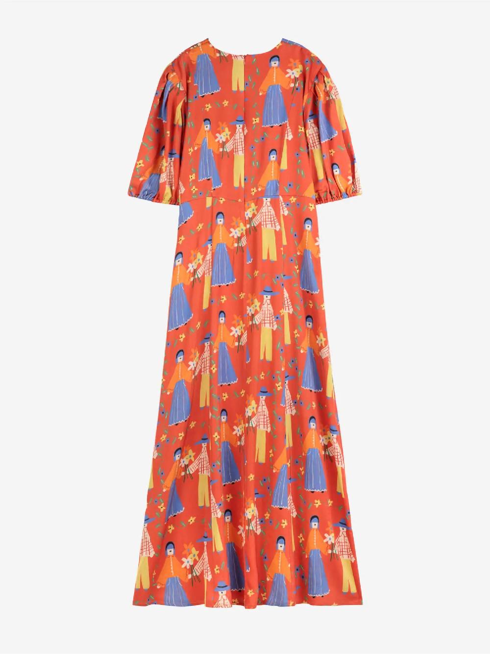 Bobo choses Couples print satin dress Libre de impuestos