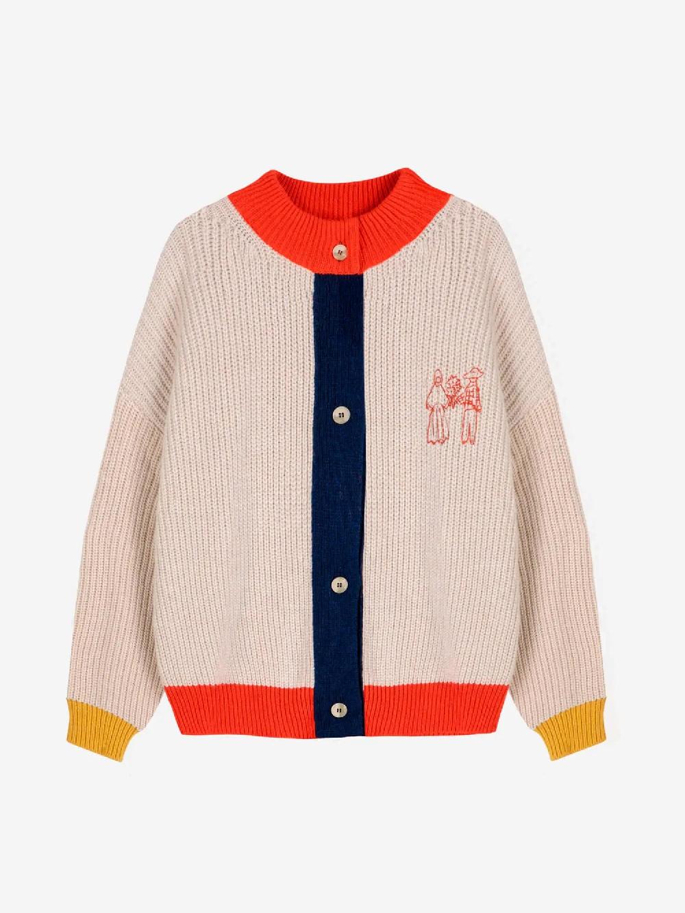 Bobo choses Color block texture cardigan Última moda