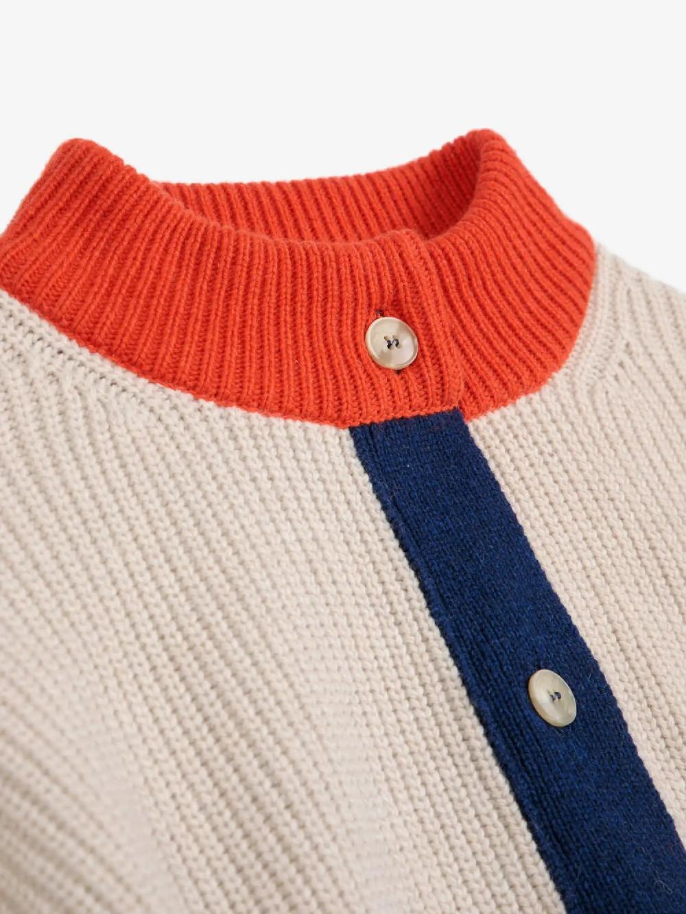 Bobo choses Color block texture cardigan Última moda