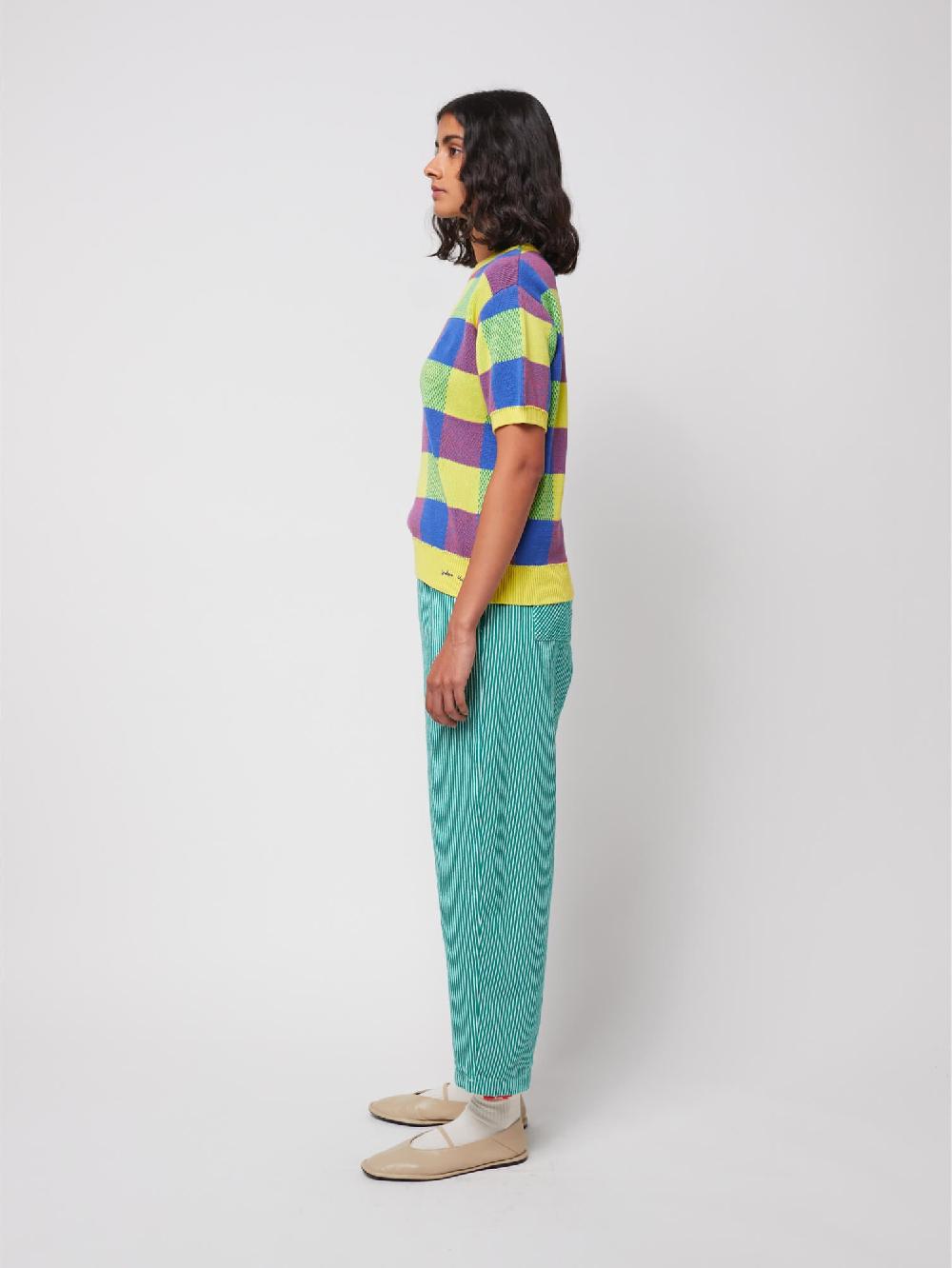 Bobo choses Vichy jacquard cotton jumper Outlet online