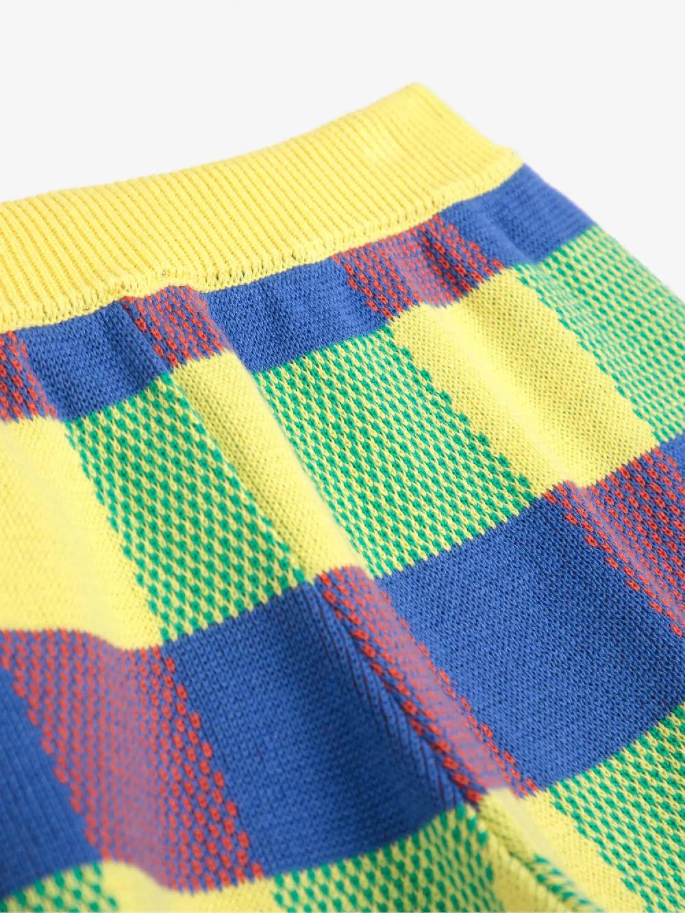 Bobo choses Vichy jacquard cotton knitted short Ofertas