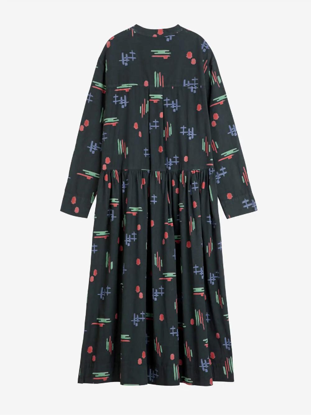 Bobo choses Multicolor print loose fit dress Venta caliente