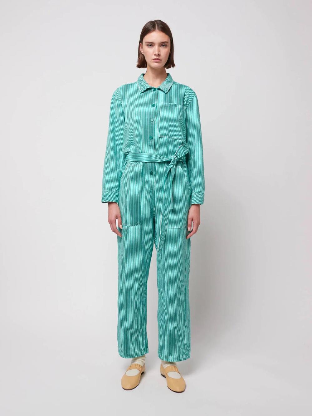 Bobo choses Striped twill jumpsuit Tienda