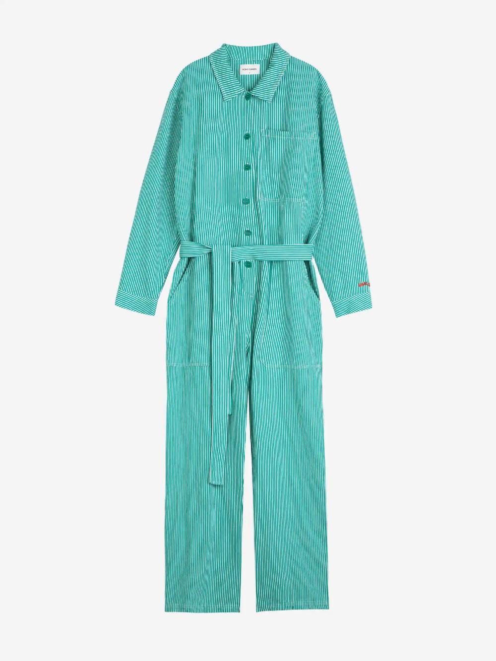Bobo choses Striped twill jumpsuit Tienda