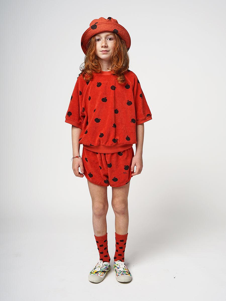 Bobo choses Poma allover red terry shorts Oferta exclusiva
