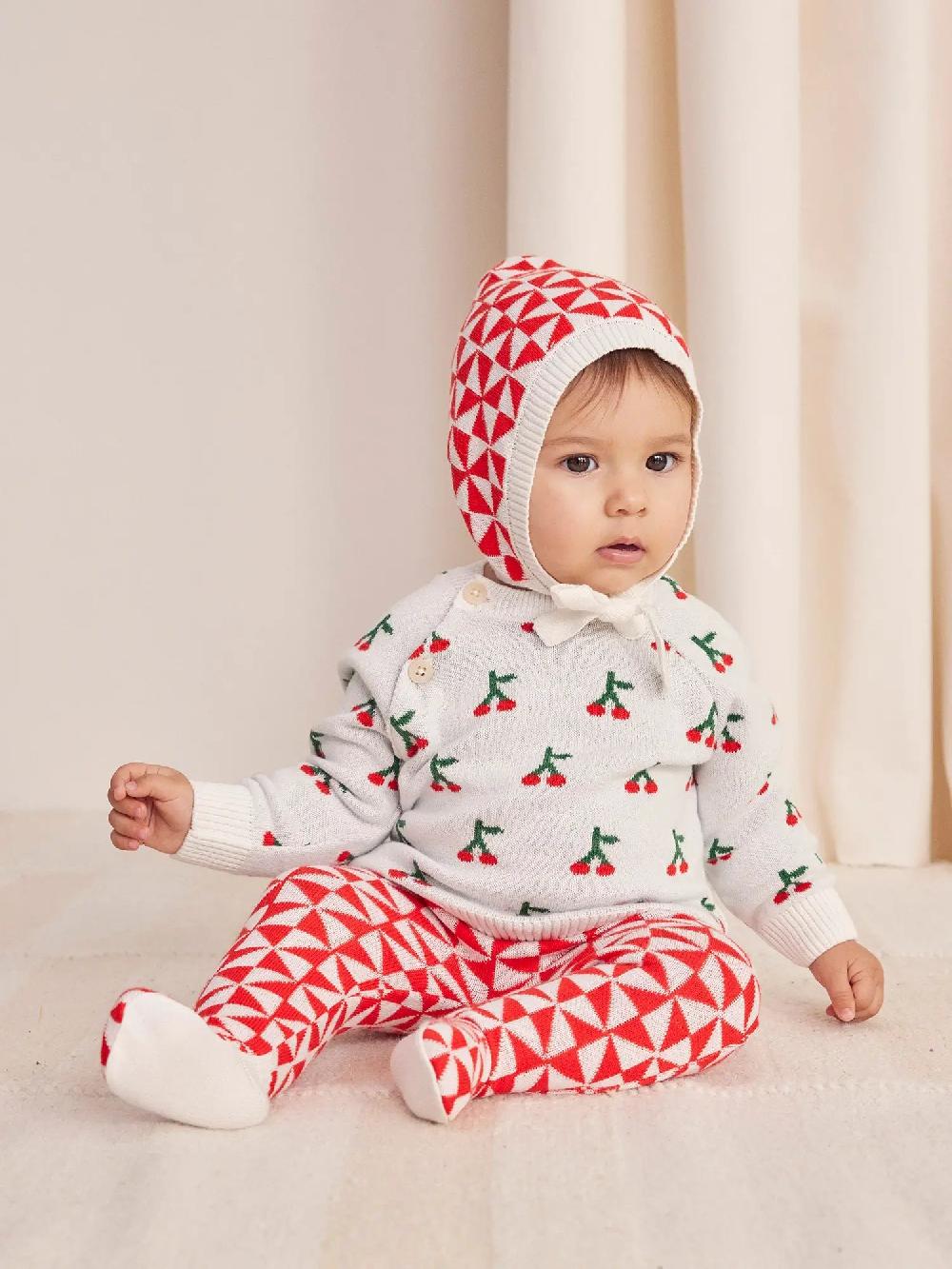 Bobo choses Cherry all over knitted gift set Rebajas baratas