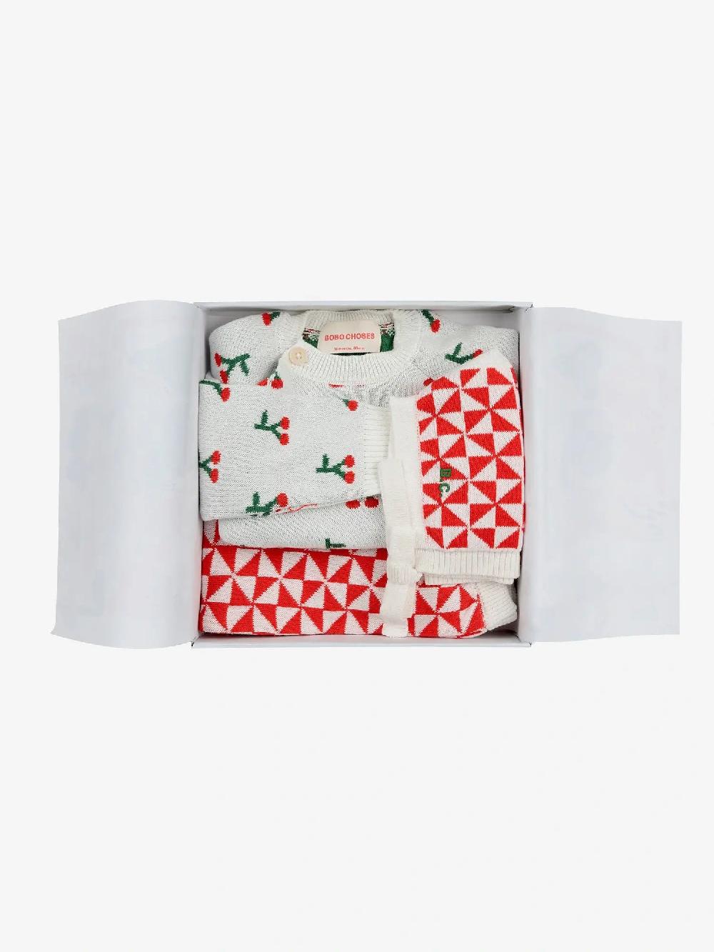 Bobo choses Cherry all over knitted gift set Rebajas baratas