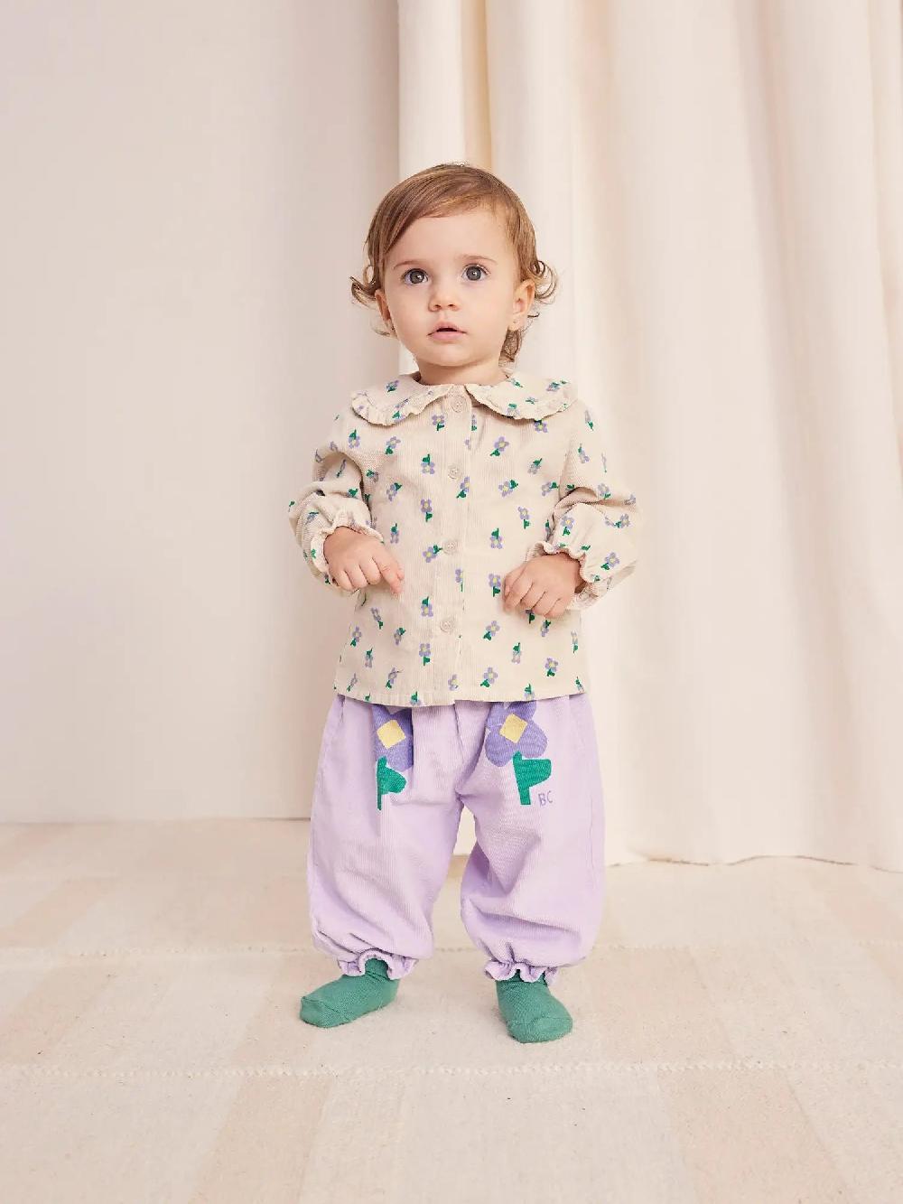 Bobo choses Pansy Flowers woven paperbag pants Oferta especial de fábrica