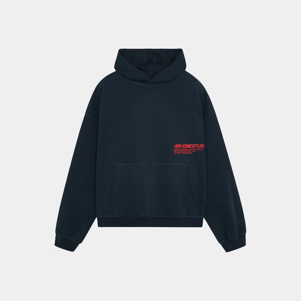 ﻿Eme Roots Navy Oversized Hoodie