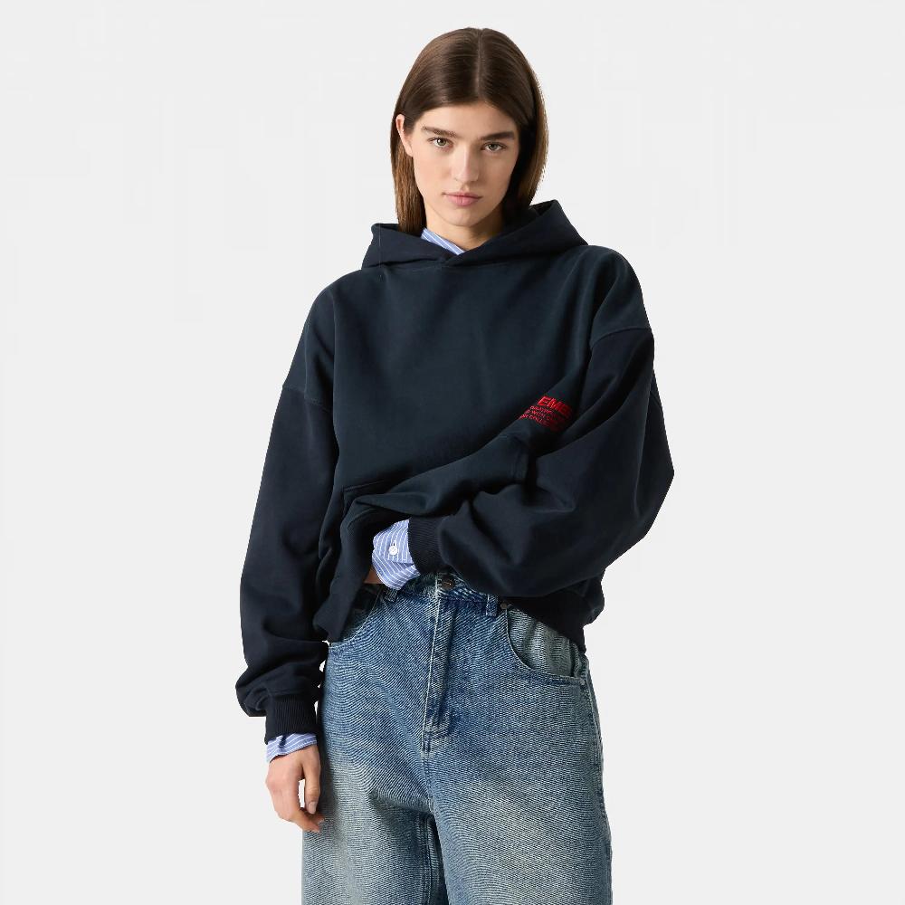 ﻿Eme Roots Navy Oversized Hoodie Promoción trimestral