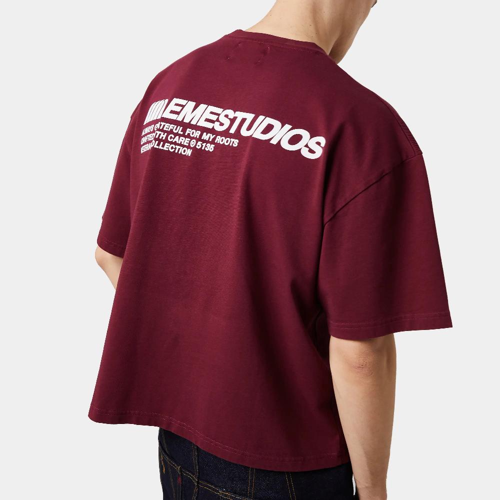 Eme Roots Burgundy Oversized Tee Superdescuento