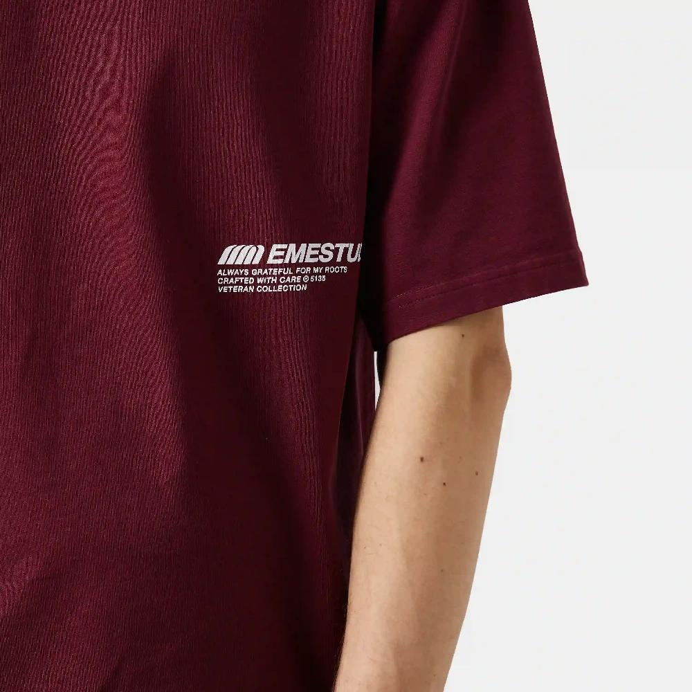 Eme Roots Burgundy Oversized Tee Superdescuento