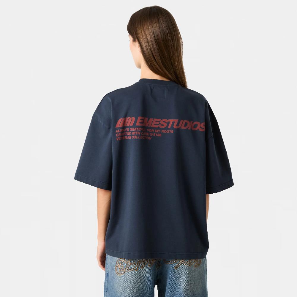 Eme Roots Navy Oversized Tee Grandes descuentos