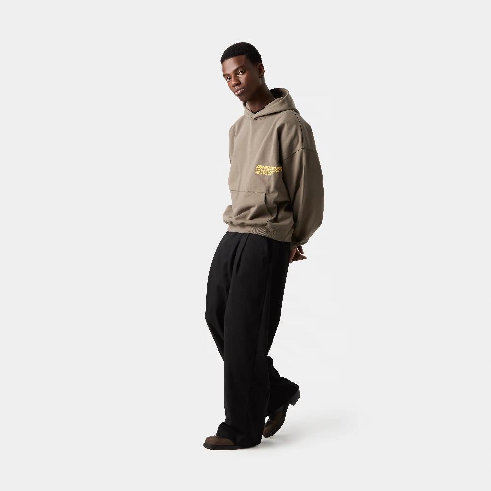 Eme Roots Muddy Brown Oversized Hoodie Tienda de fábrica
