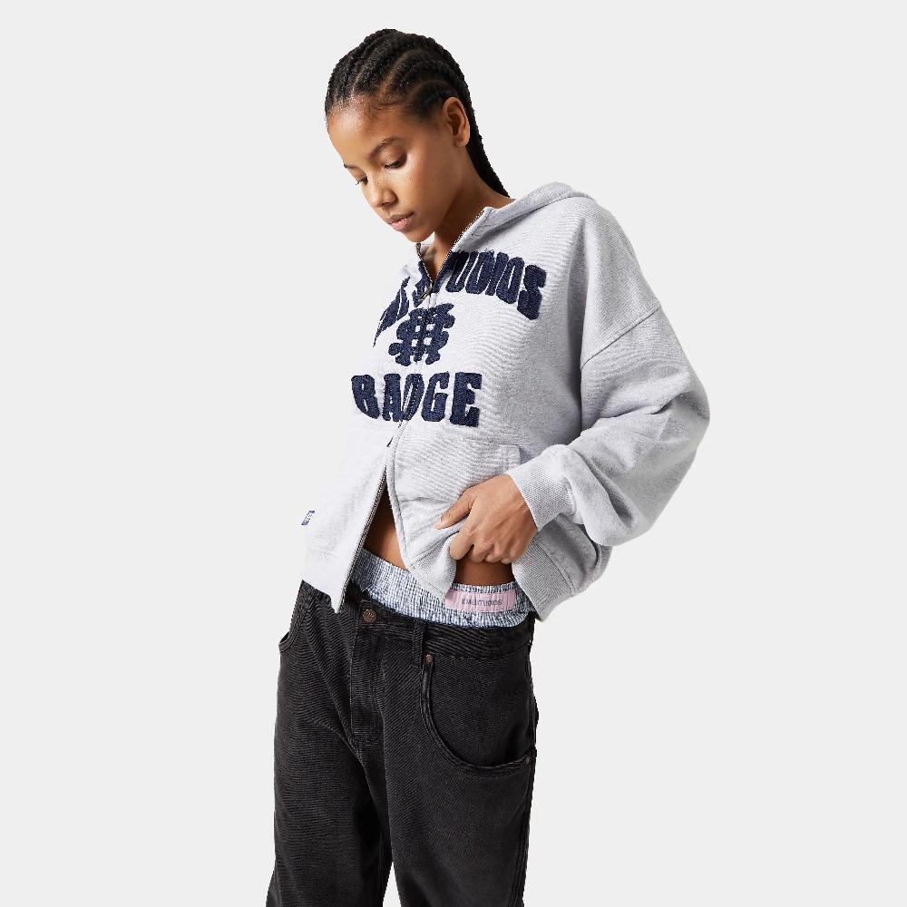 Eme Badge Heather Grey Full Zip Última moda
