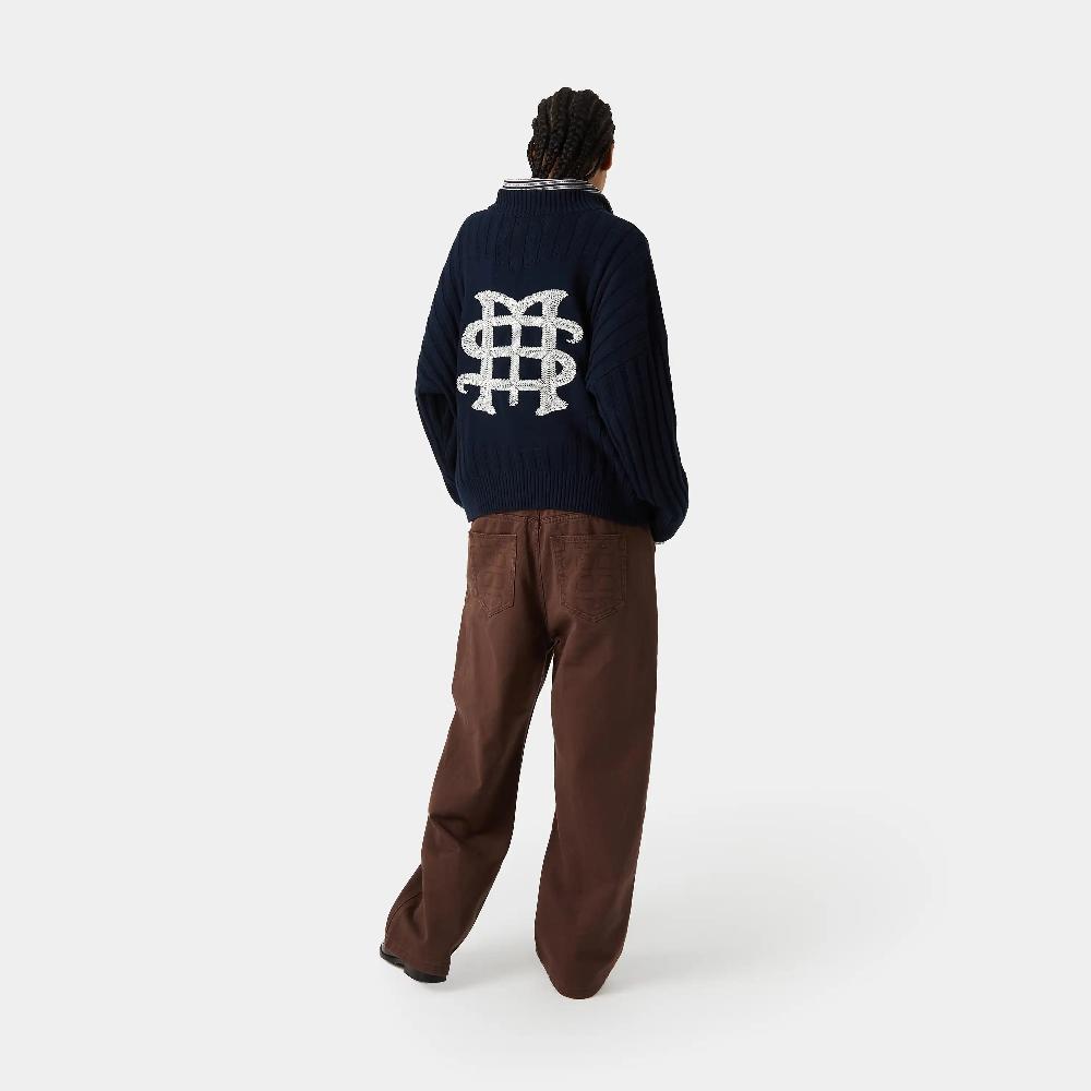 Eme Badge Navy Knit Rebajas