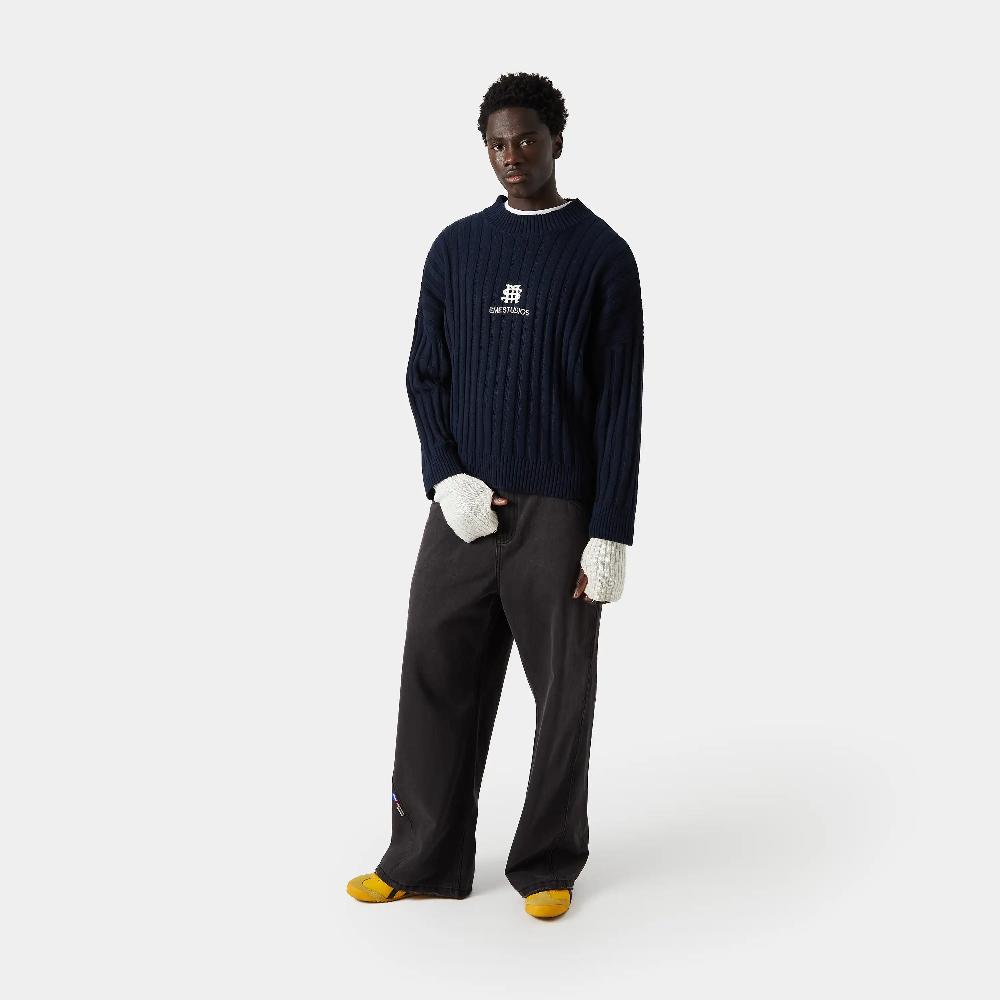 Eme Badge Navy Knit Rebajas