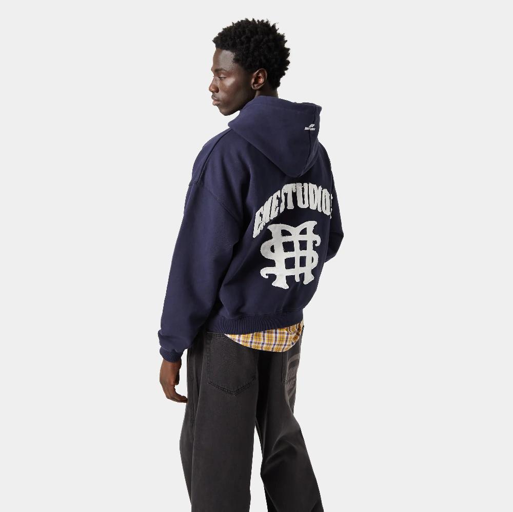 Eme Daily Navy Oversized Hoodie Venta caliente
