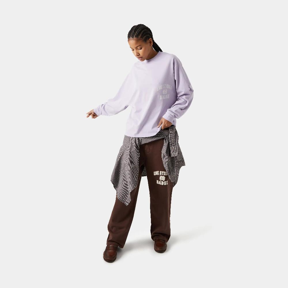 Eme Badge Gray Lilac Long Sleeve Ventas relámpago