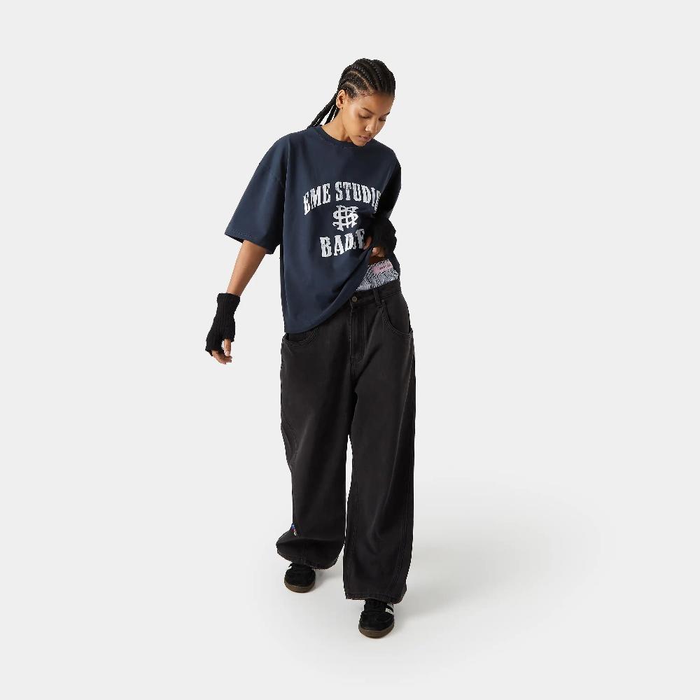 Eme Badge Navy Oversized Tee Descuento