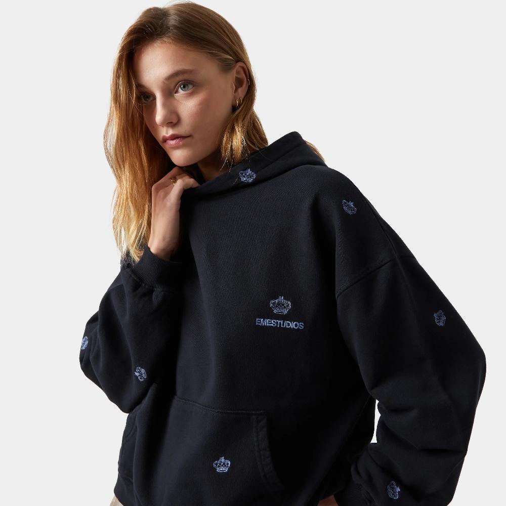 Eme Crown Navy Hoodie Oferta especial