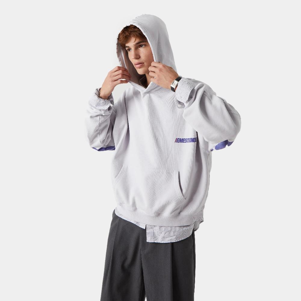 Eme Yalo Heather Grey Oversized Hoodie Últimos 2 días