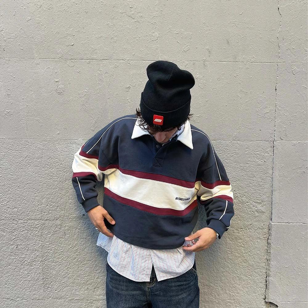 Eme Whiz Navy Polo Sweatshirt Oferta especial de fábrica