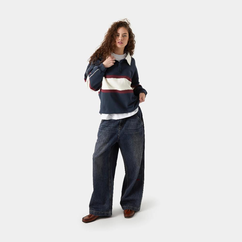 Eme Whiz Navy Polo Sweatshirt Oferta especial de fábrica