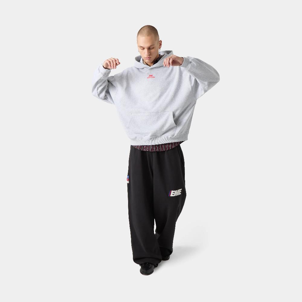 Eme Posse Heather Grey Oversized Hoodie Superdescuento