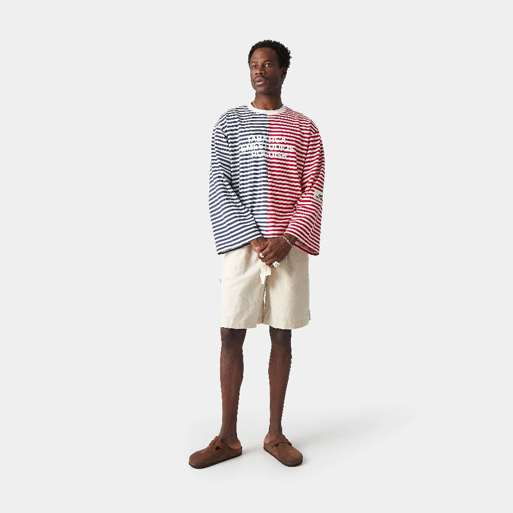 Eme Roguish Navy Striped Long Sleeve Liquidación