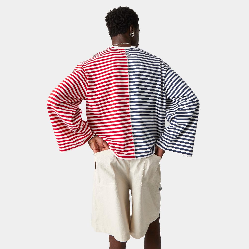 Eme Roguish Navy Striped Long Sleeve Liquidación