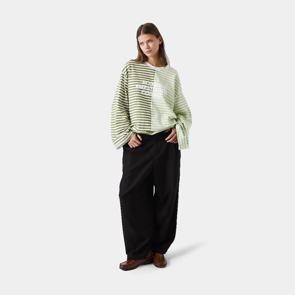 Eme Roguish Green Striped Long Sleeve Envío internacional gratuito
