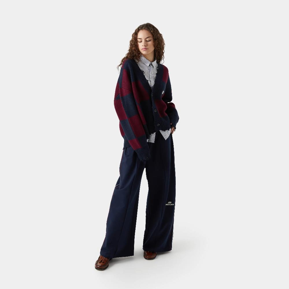 Eme Ivy Squared Navy Port Jacquard Knit Cardigan Oferta exclusiva