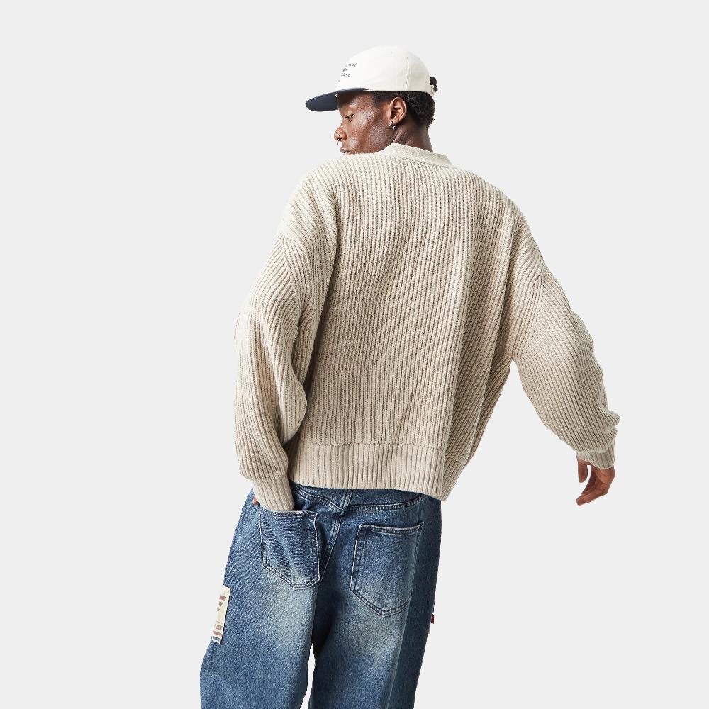 Eme Lesh Off Sand Rib Cardigan Ofertas de temporada
